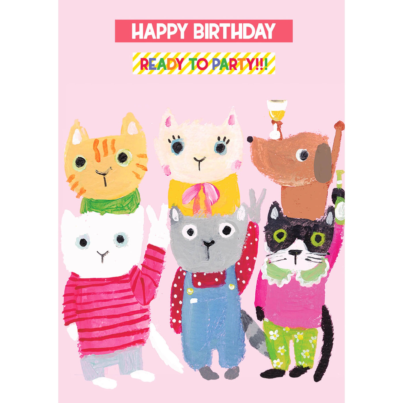 Party Crowd Birthday Card