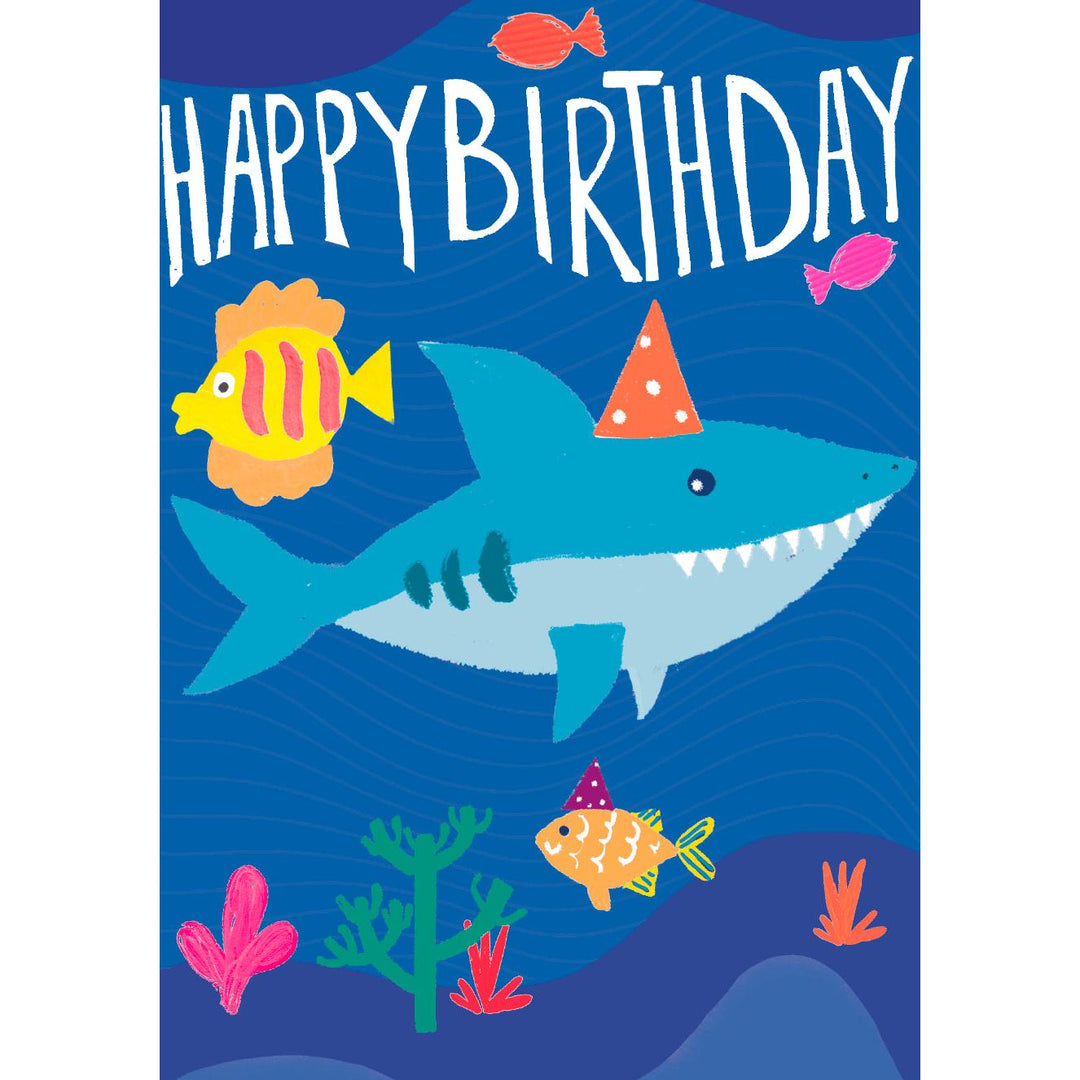 Sea Shark Birthday Card