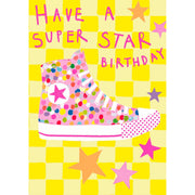 Pink Hightop Birthday Card