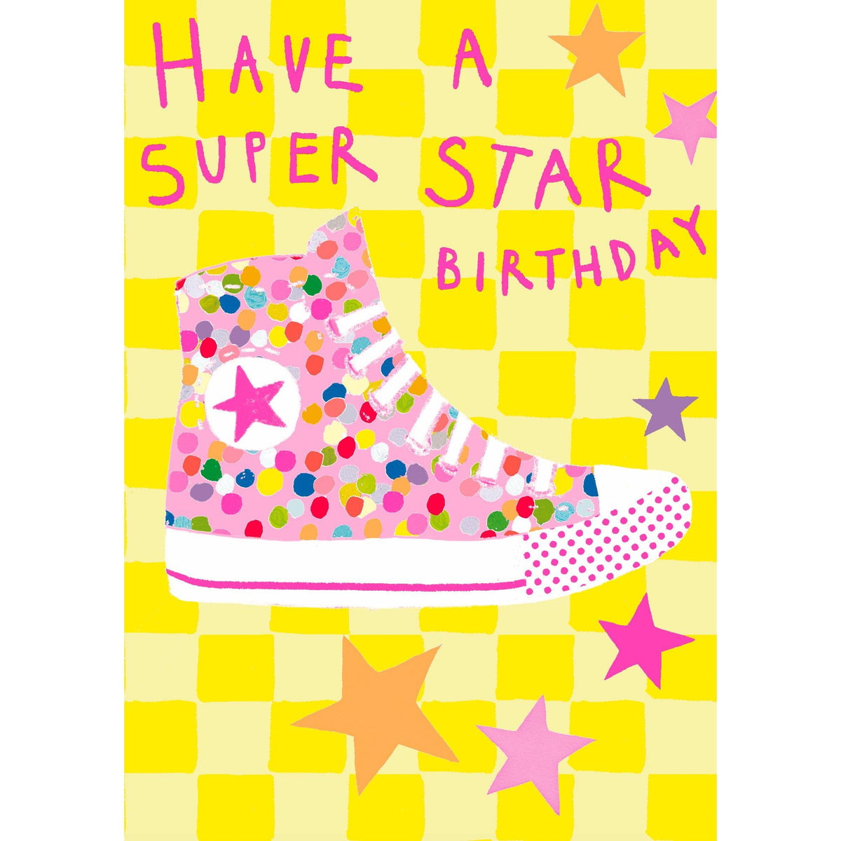Pink Hightop Birthday Card