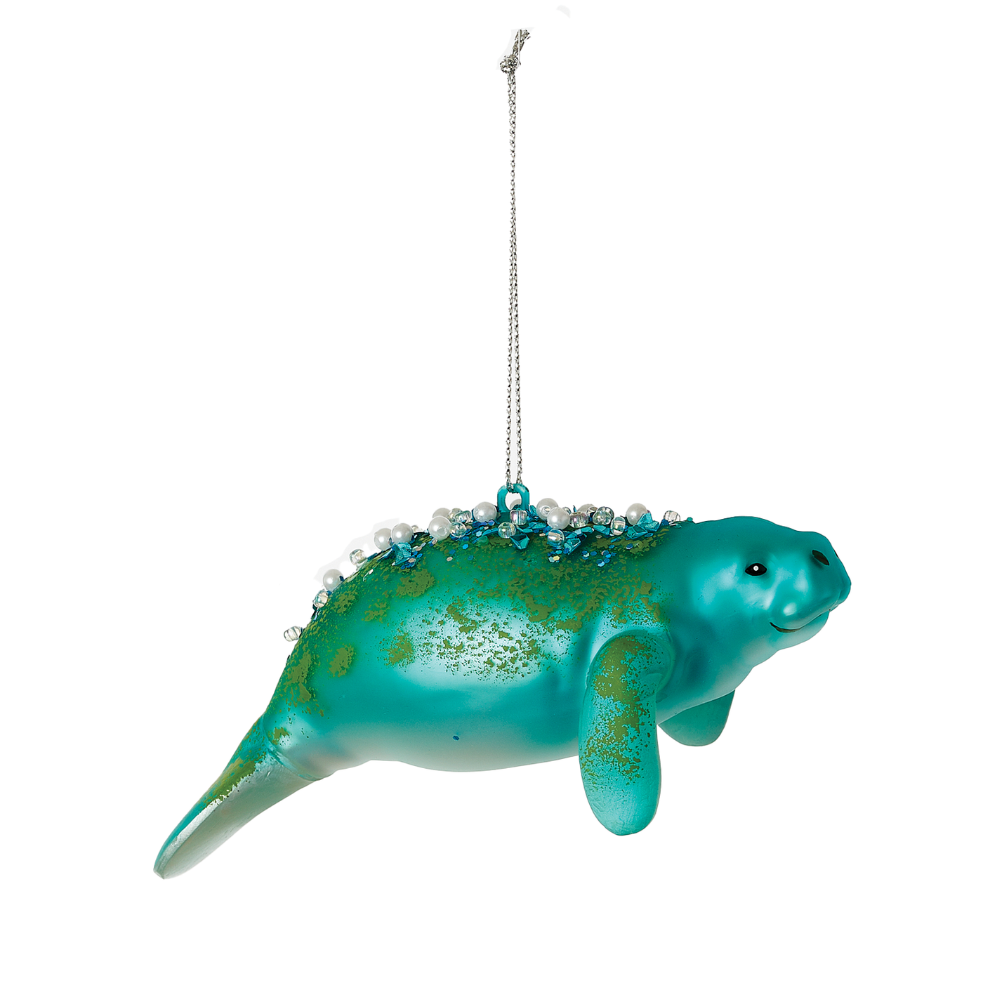 Manatee Ornament - Teal