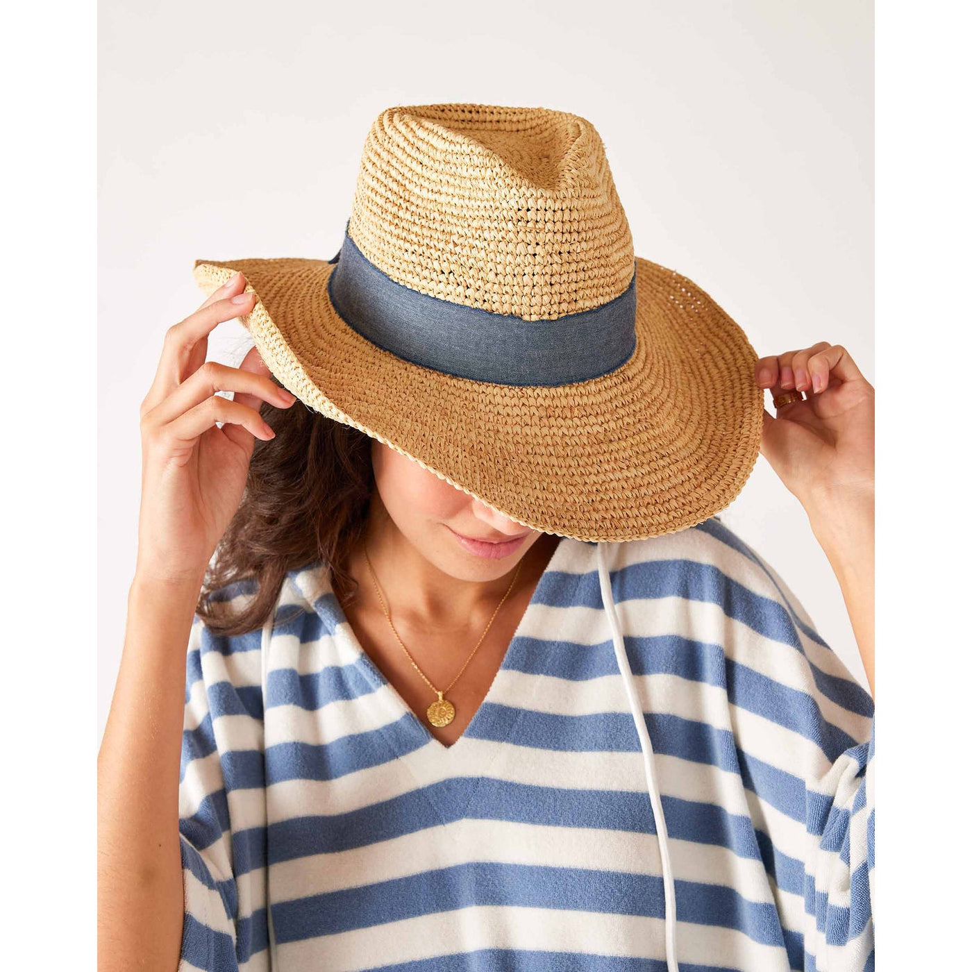 Seagrove Straw Hat - Denim