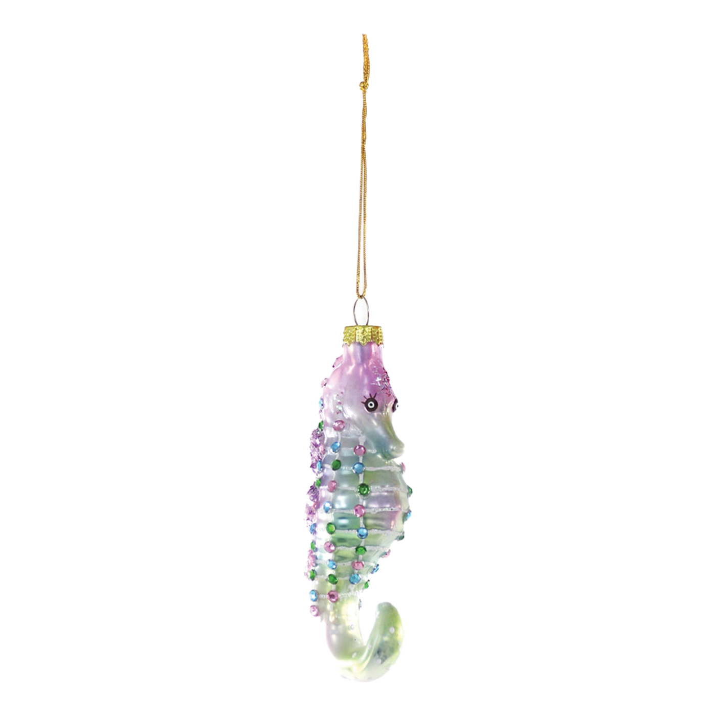 Deep Seas Seahorse Ornament - Purple