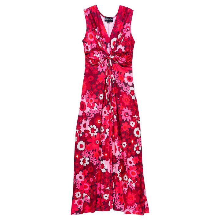 Sienna Maxi Dress Flower Power Burgundy