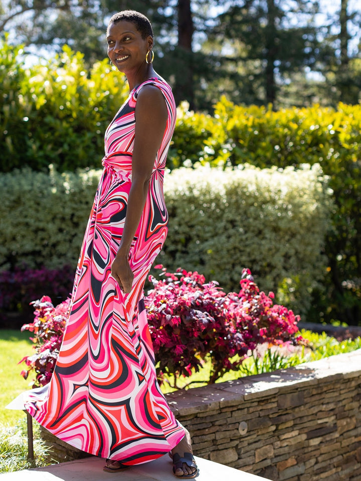 Sienna Maxi Dress Pinwheel Pink