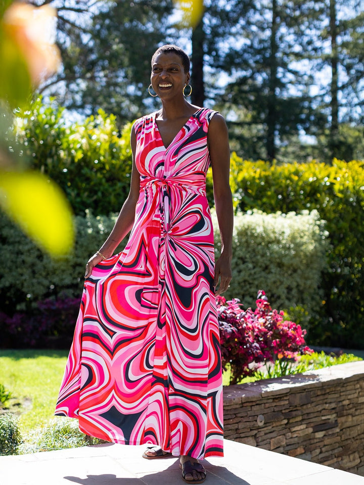 Sienna Maxi Dress Pinwheel Pink