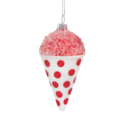 Snow Cone Ornament - White