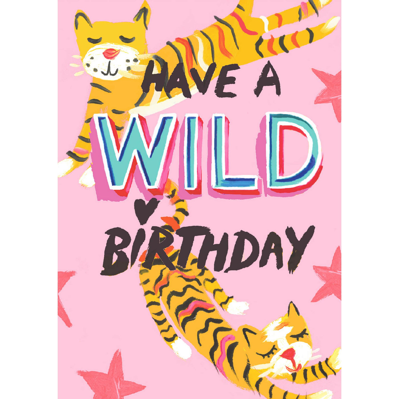 Wild Tiger Birthday Card