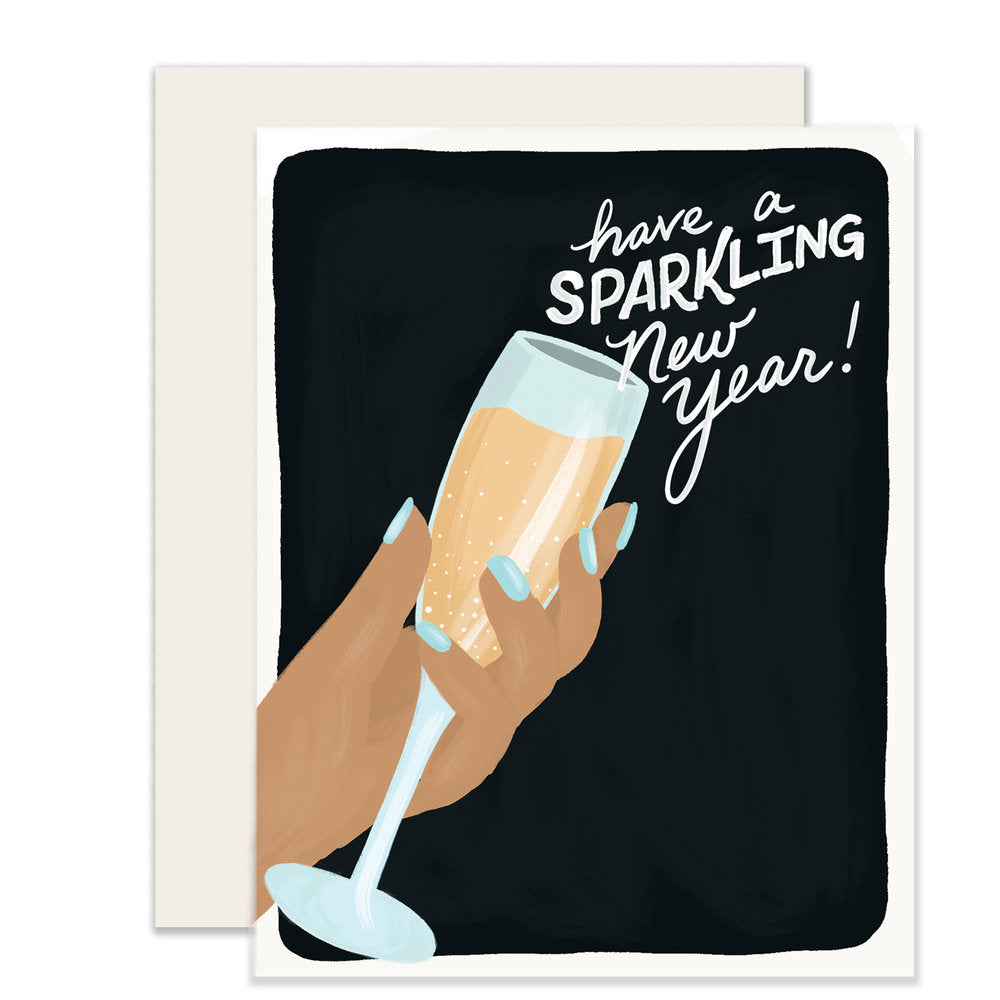 Sparkling New Year Greeting Card