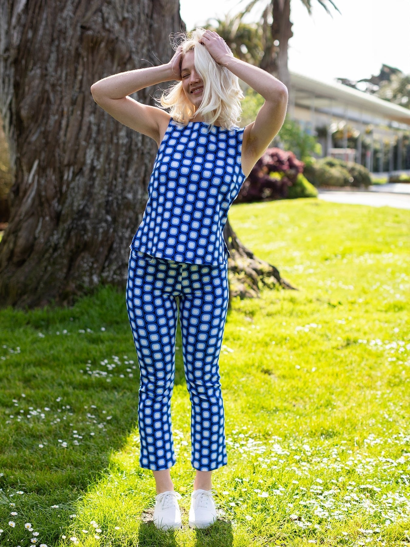 Stella Top Blue Dots