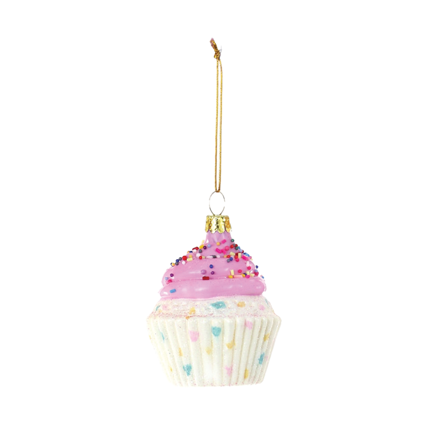 Bakery Cupcake Ornament - Strawberry