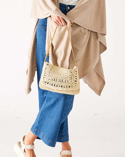 Sun Chaser Straw Pochette - Natural