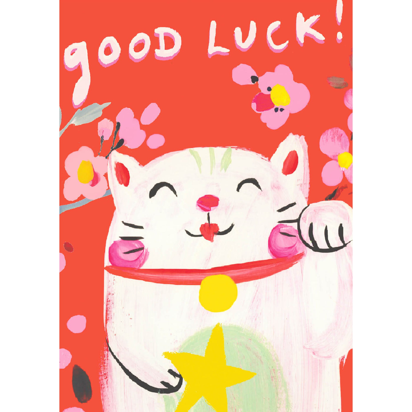 Lucky Cat Greeting Card