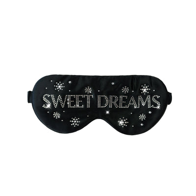 Sweet Dreams Crystal Eye Mask - Black