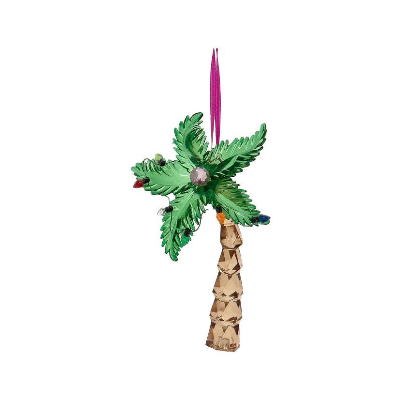 Acrylic Palm Tree Ornament - Brown