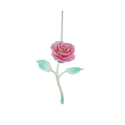 Pink Rose Ornament - Hot Pink