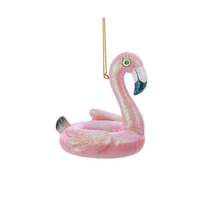 Flamingo Pool Float Ornament