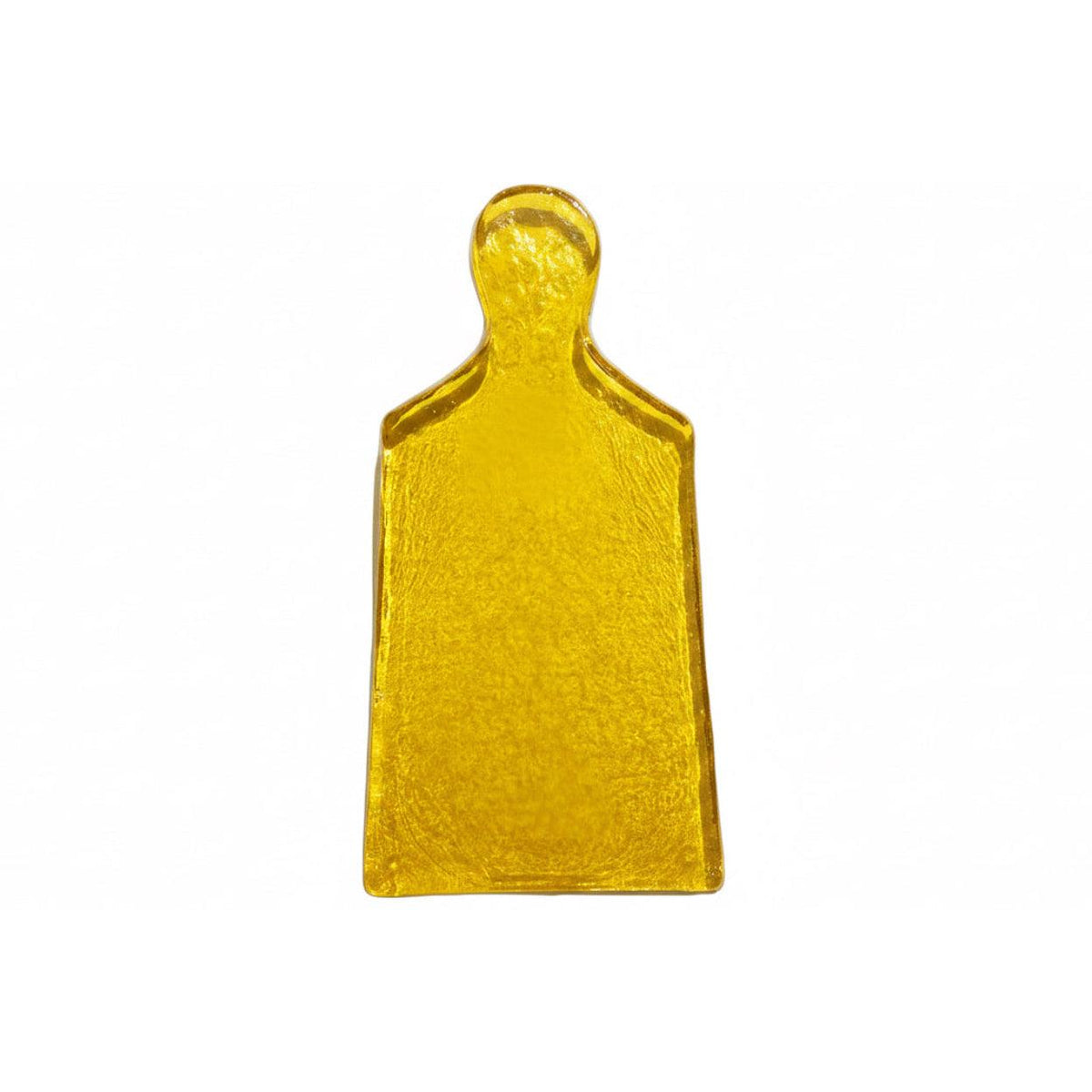 Glass Cheese Board - Yellow