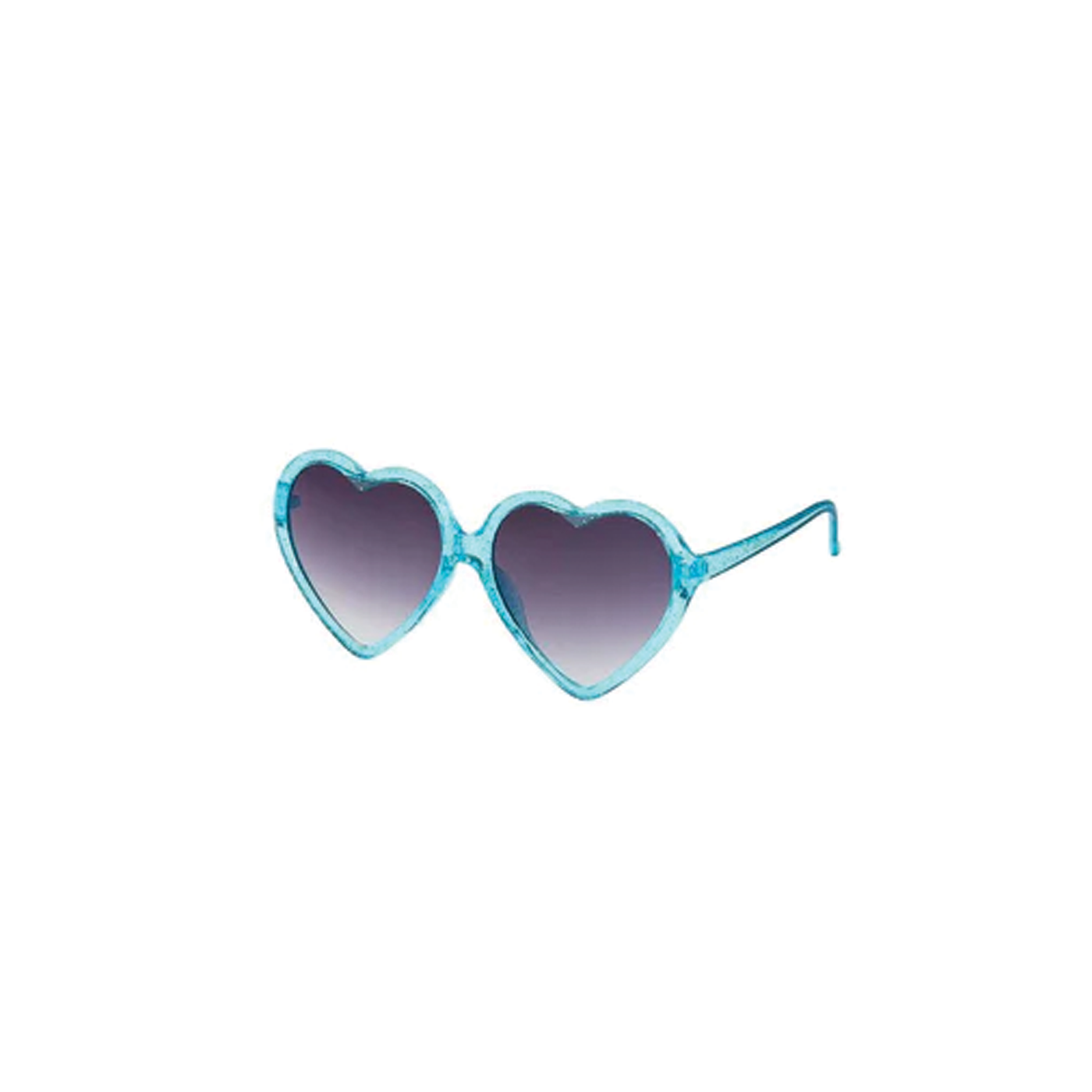 Glitter Heart Kids Sunglasses - Teal
