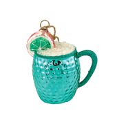 Moscow Mule Ornament - Pink & Teal