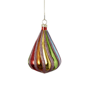 Rainbow Ornament - Teardrop Vertical Stripes