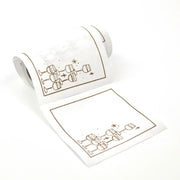 Golden Bubbles Cocktail Napkins Gold Border