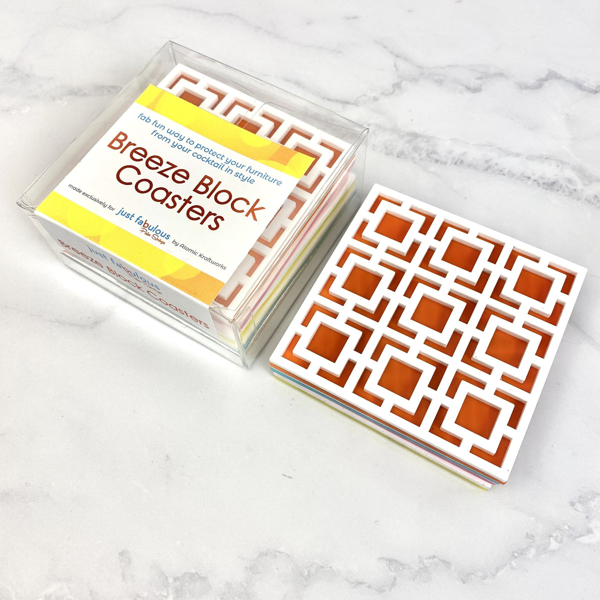 Palm Springs Breeze Block Coaster Set - Just Fabulous Palm Springs