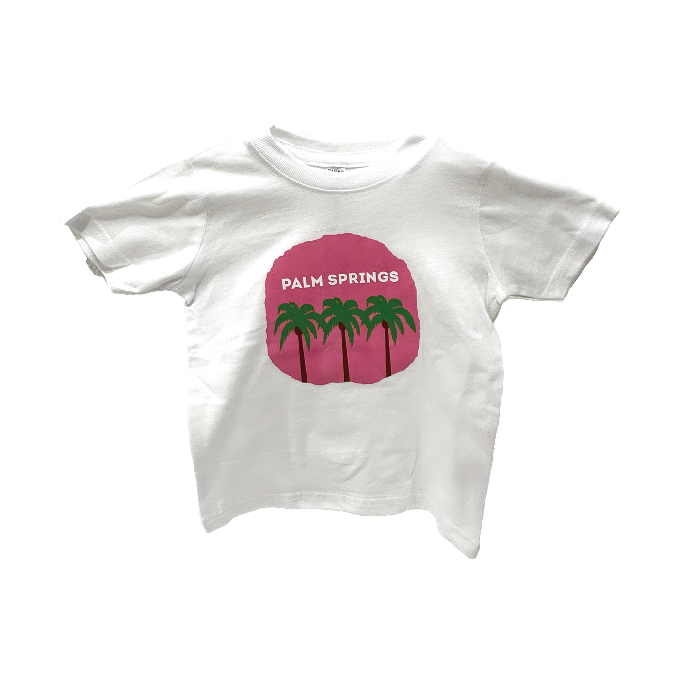 Pink Palm Trees Palm Springs Toddler Tee