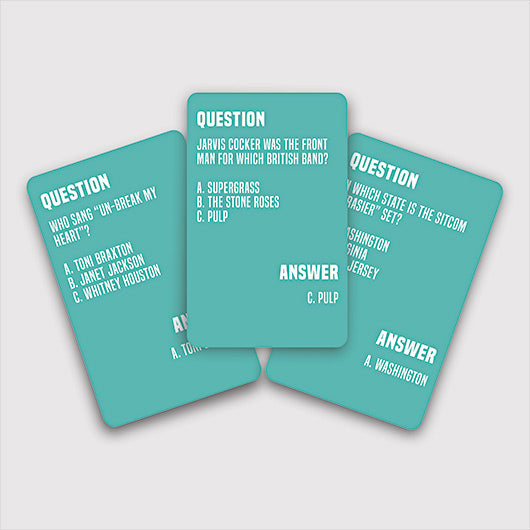 Totally 90's Trivia Cards