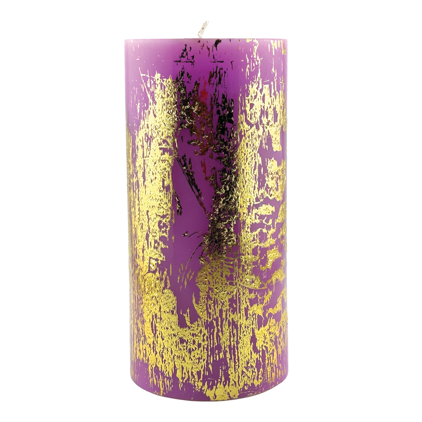 Rainbow Pillar Candle - Violet