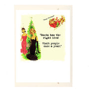 Santa Has Right Idea Holiday Card