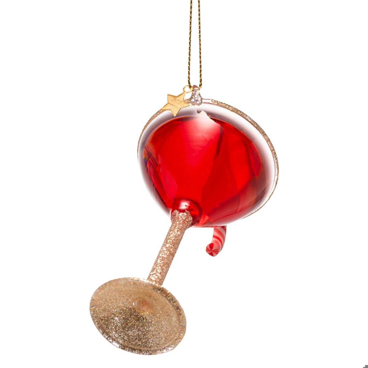 Red Christmas Cocktail Ornament