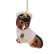 Captain Dachshund Ornament