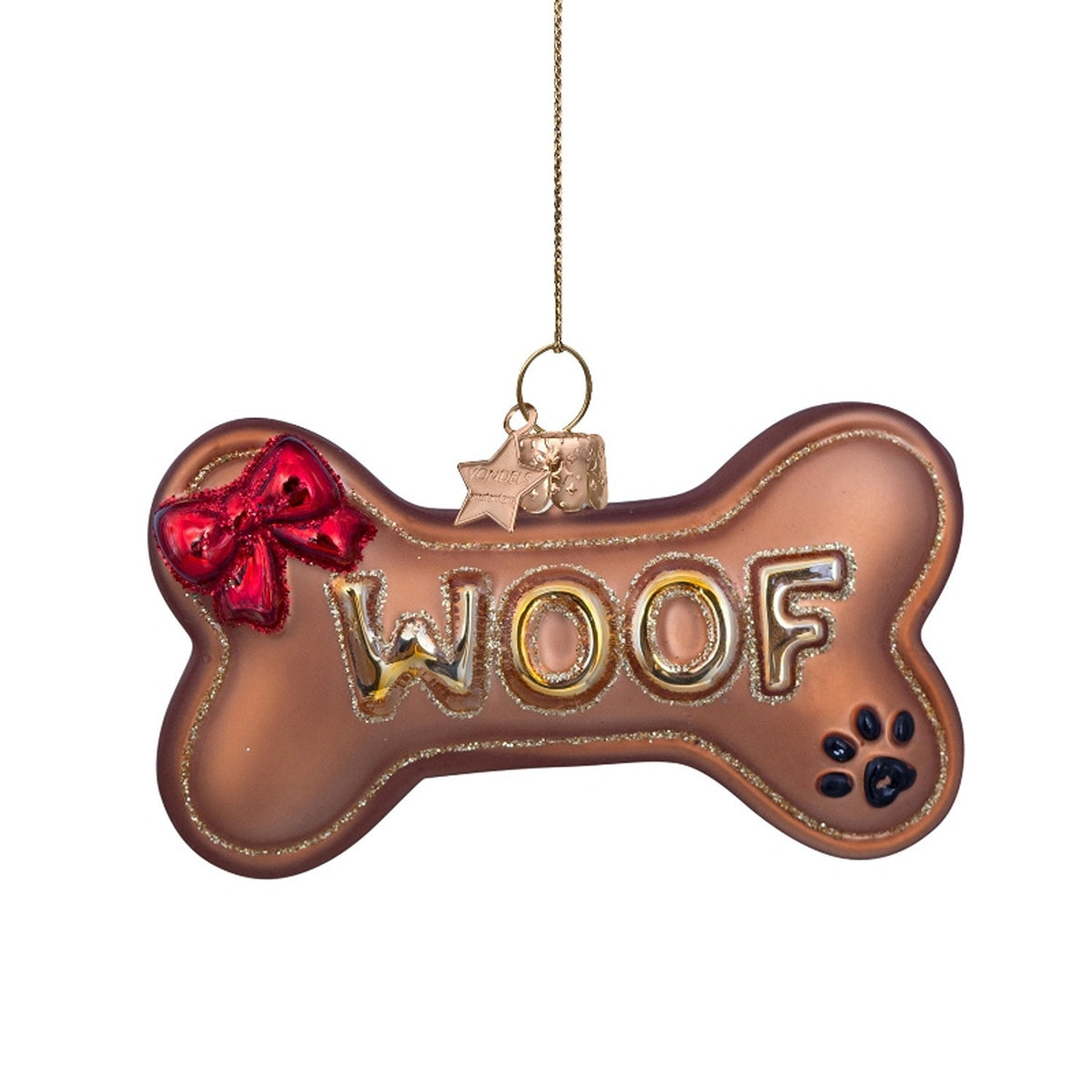 Woof Dog Bone Ornament