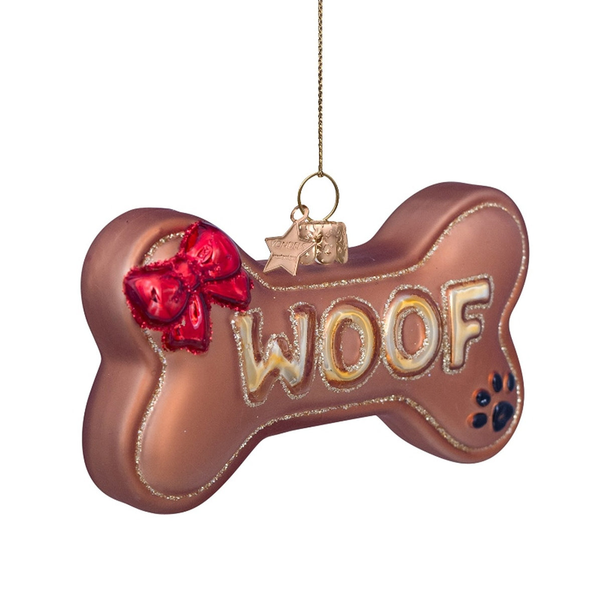 Woof Dog Bone Ornament