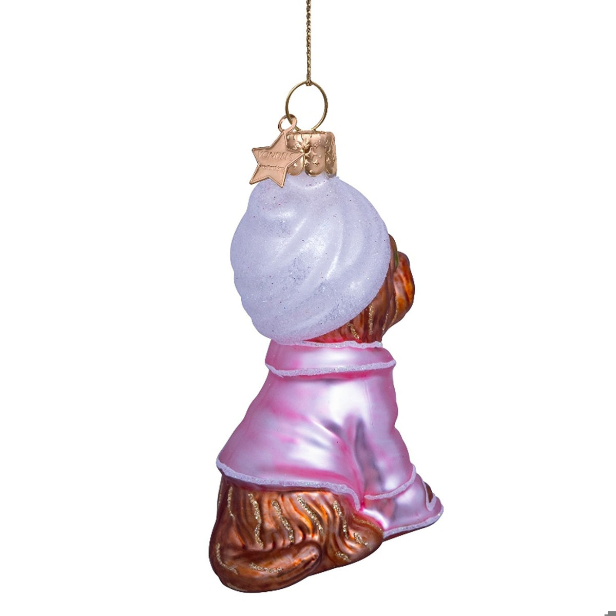 Selfcare Dog Glass Ornament