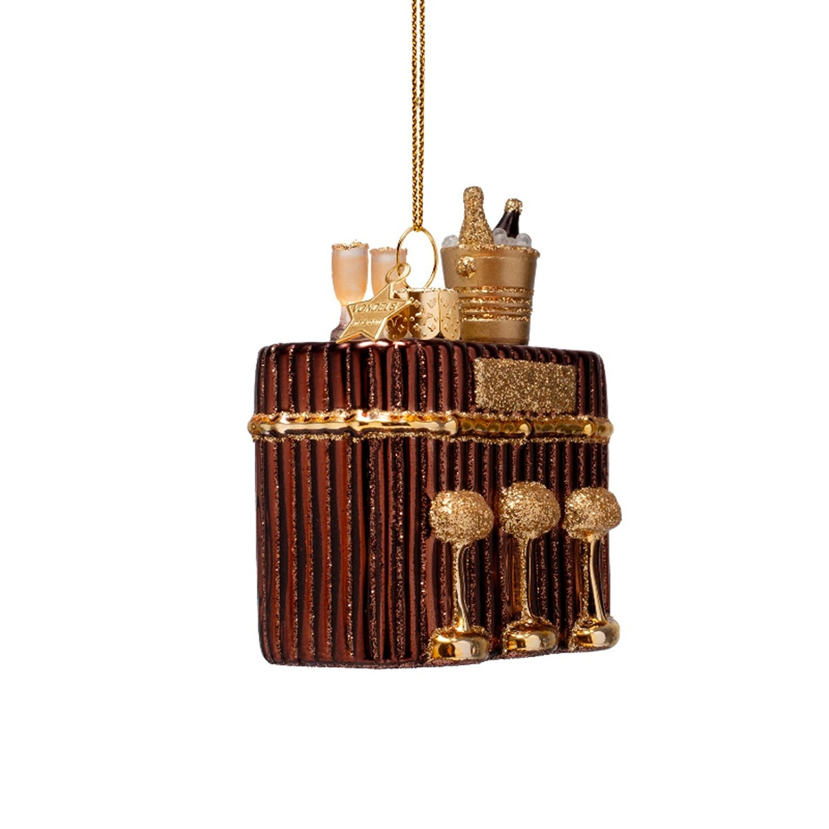 Brown Cocktail Bar Ornament