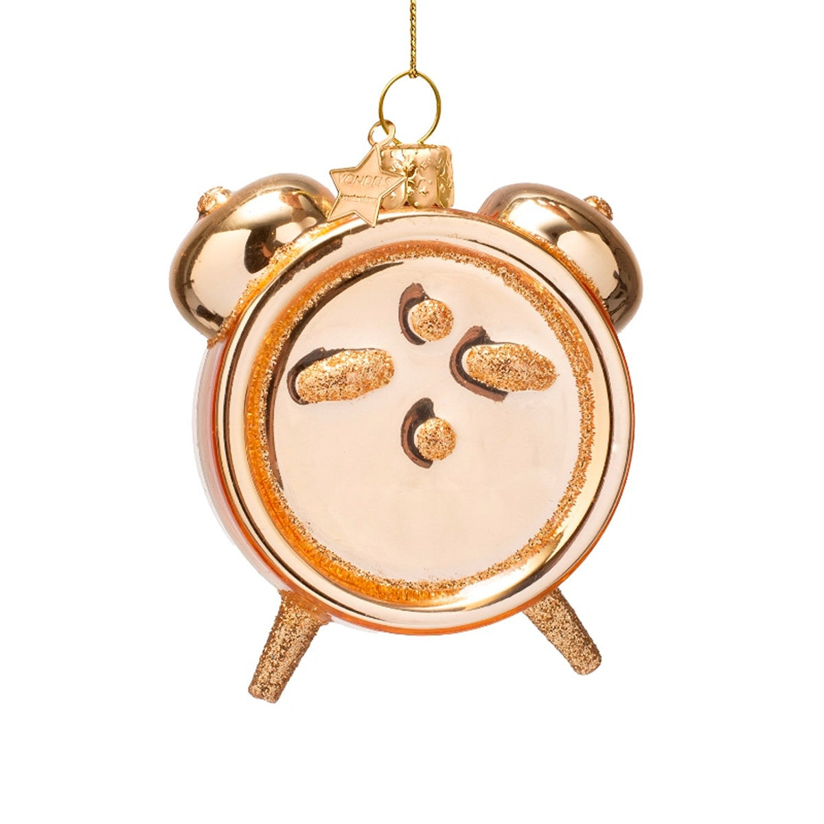 Wine O'Clock Glass Ornament