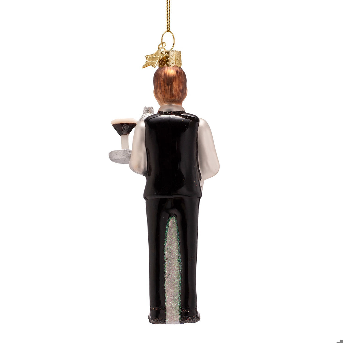 Waiter With Cocktail Ornament