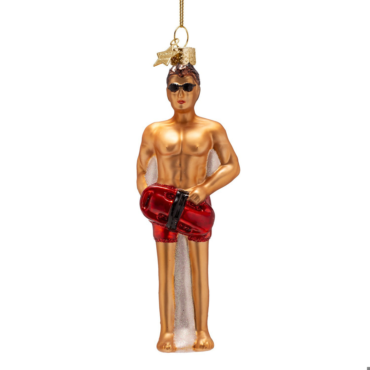 Male Lifeguard Ornament