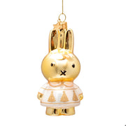 Miffy With Gold Christmas Tree Dress Ornament