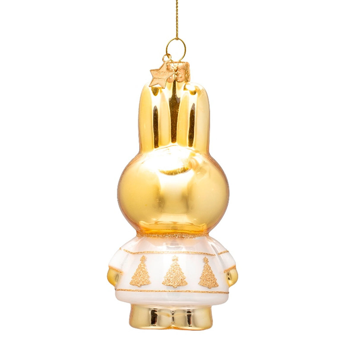 Miffy With Gold Christmas Tree Dress Ornament