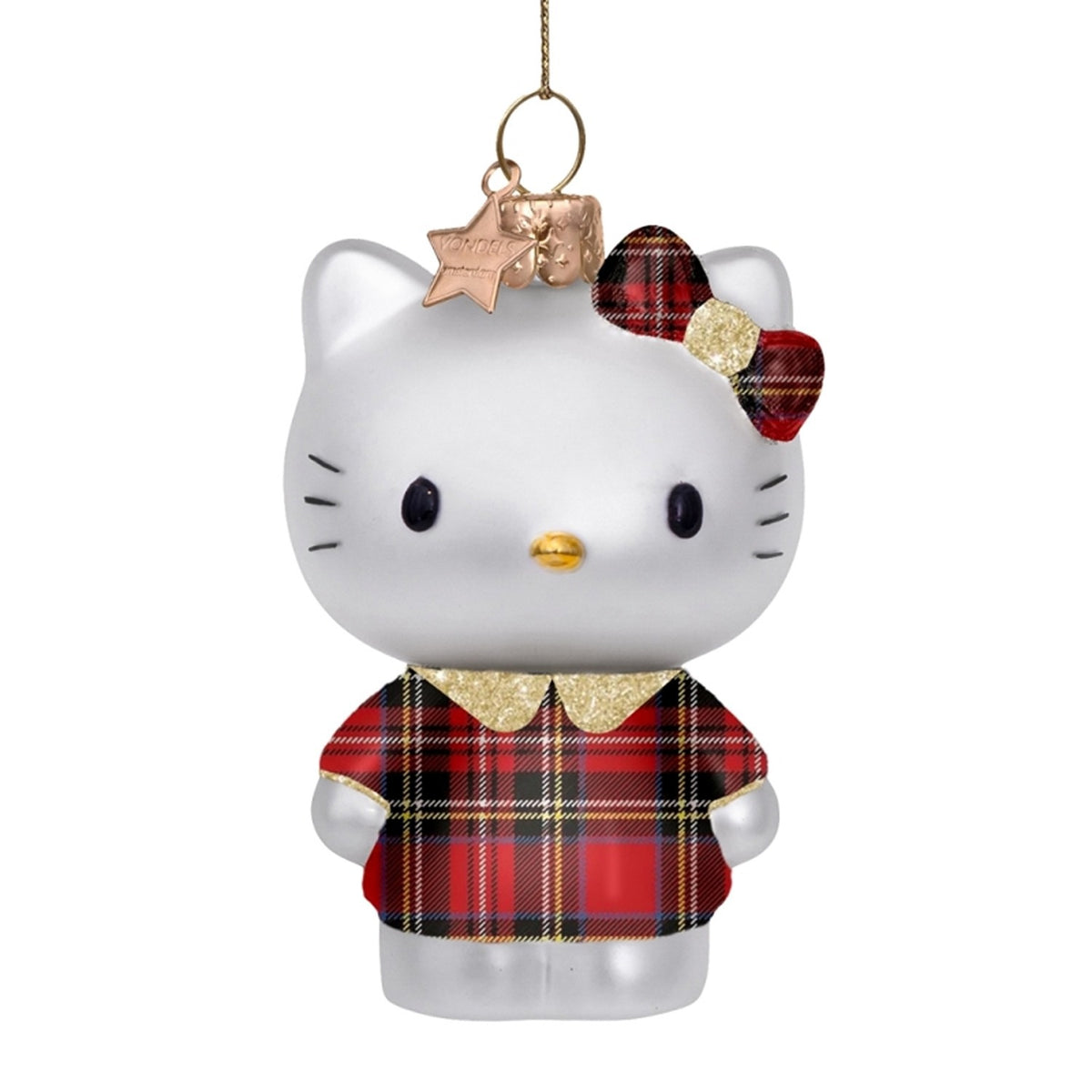 Hello Kitty In Plaid Dress Ornament