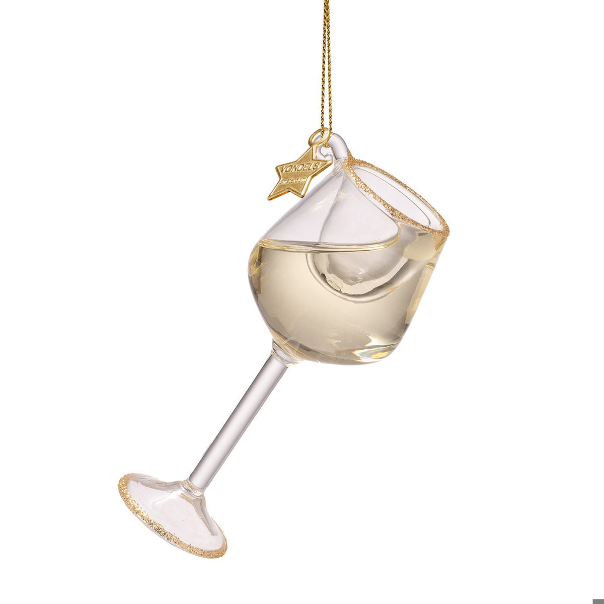 White Wine Glass Ornament