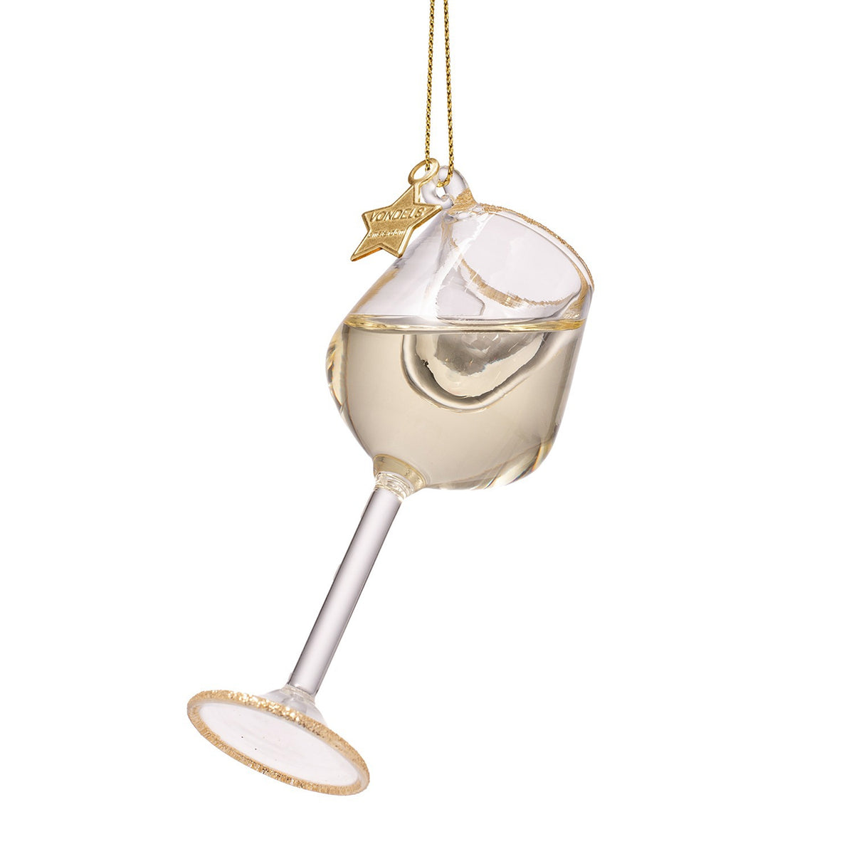 White Wine Glass Ornament