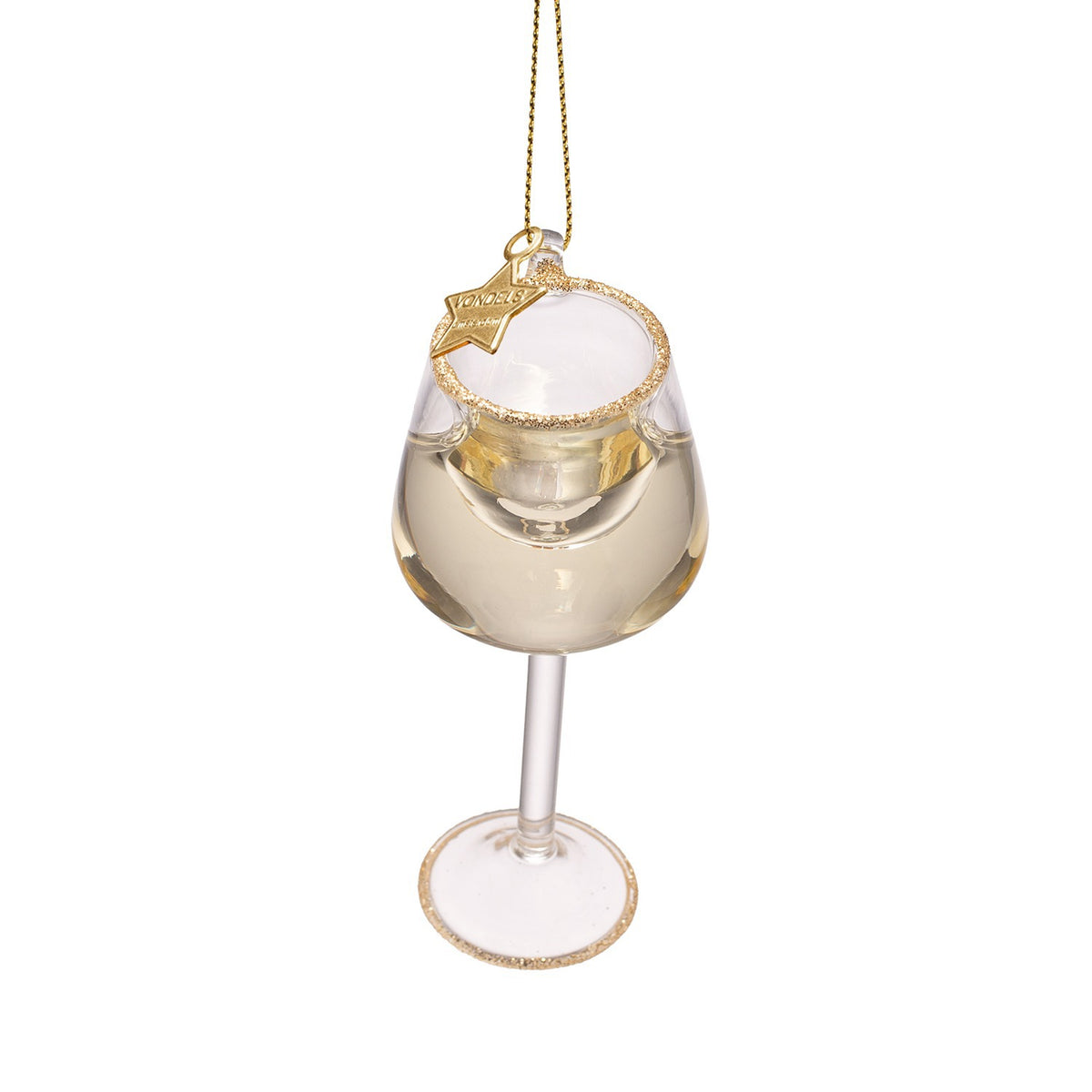 White Wine Glass Ornament