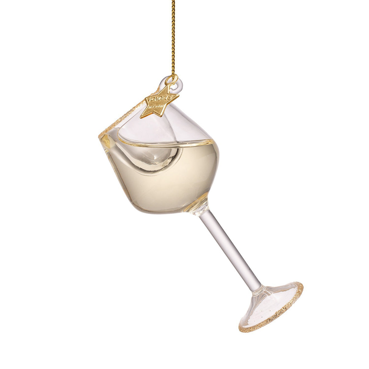 White Wine Glass Ornament