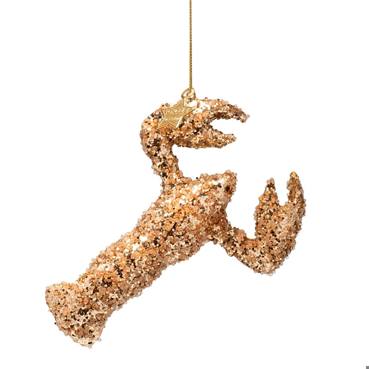 Gold Lobster Ornament