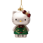 Hello Kitty With Christmas Tree Dress Ornament