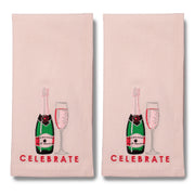 Celebrate Champagne Embroidered Dinner Napkins (Set of 2)